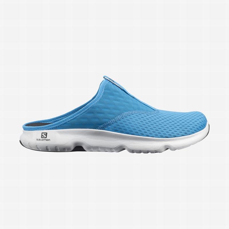 Salomon REELAX SLIDE 5.0 - Mens Slide - Blue/White - NZ (81047-SVJK)